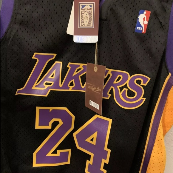 Los Angeles Lakers Jersey Hollywood Nights Mitchell & Ness Brand NEW L Size - Picture 3 of 4